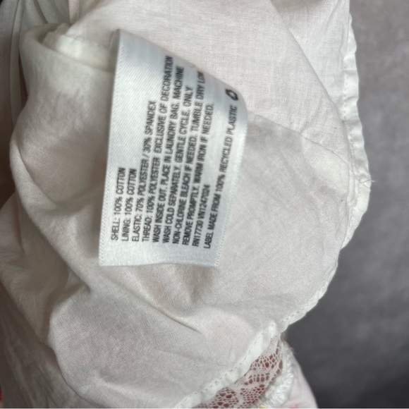 LoveShackFancy x Target Cosette Floral Ruffle Midi Dress In White Women's Sz S - Picture 6 of 8